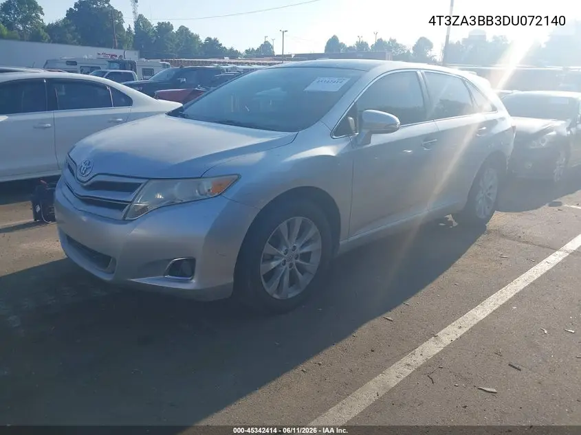 2013 Toyota Venza Xle VIN: 4T3ZA3BB3DU072140 Lot: 45342414