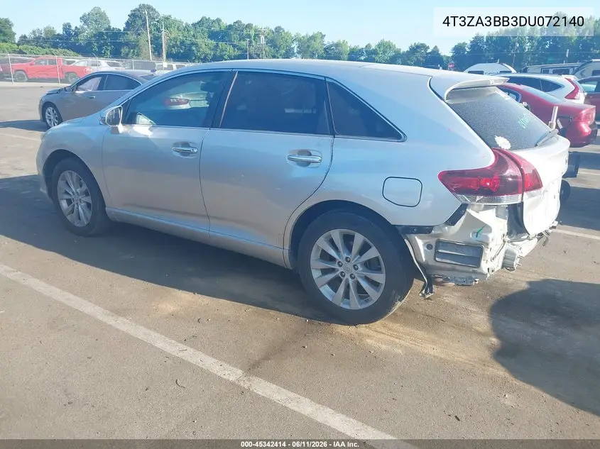 2013 Toyota Venza Xle VIN: 4T3ZA3BB3DU072140 Lot: 45342414