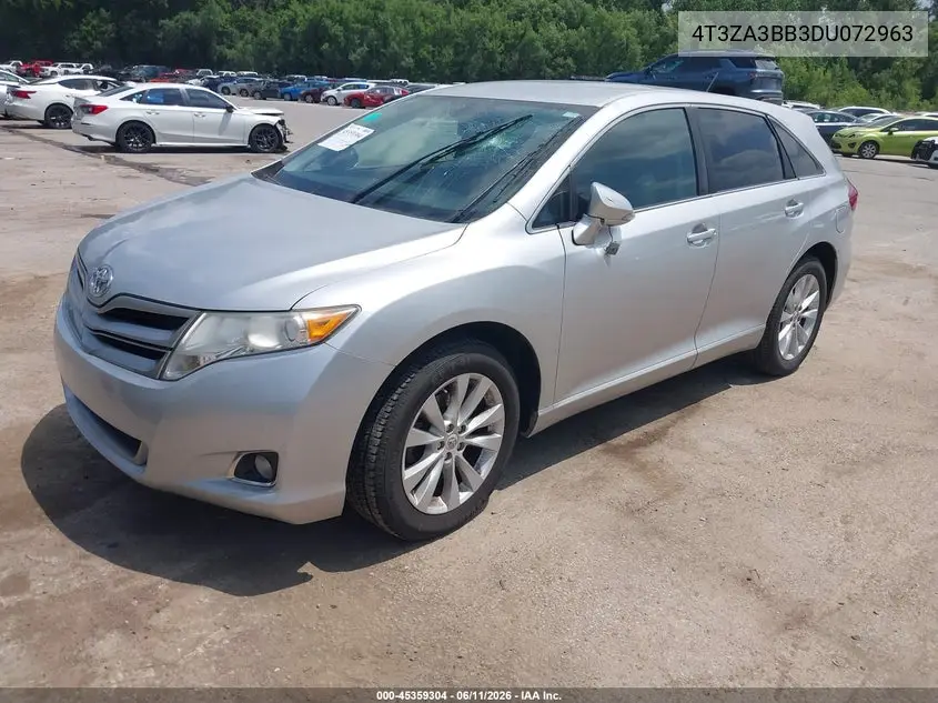 2013 Toyota Venza Le VIN: 4T3ZA3BB3DU072963 Lot: 45359304
