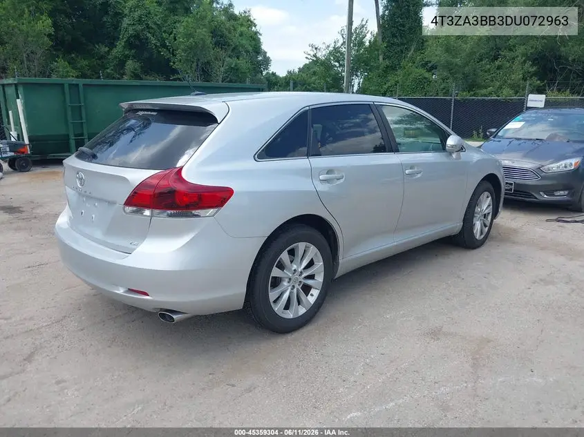 2013 Toyota Venza Le VIN: 4T3ZA3BB3DU072963 Lot: 45359304