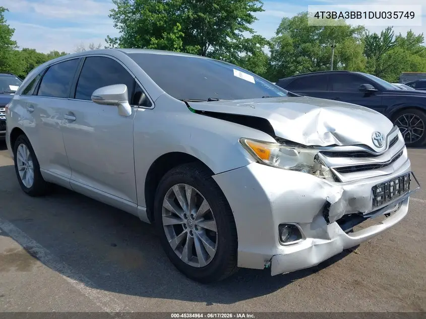 2013 Toyota Venza Le VIN: 4T3BA3BB1DU035749 Lot: 45384964