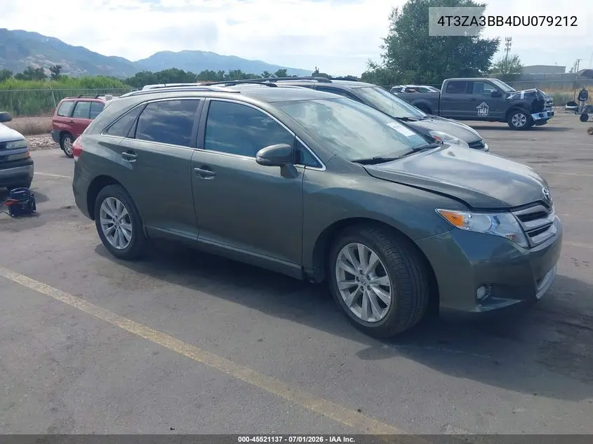 2013 Toyota Venza Le VIN: 4T3ZA3BB4DU079212 Lot: 45521137