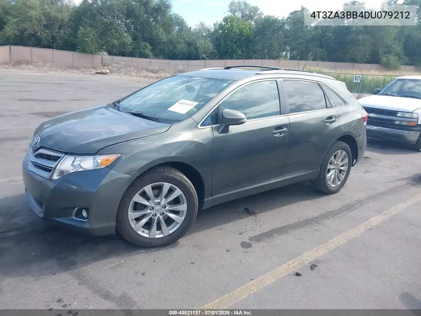 2013 Toyota Venza Le VIN: 4T3ZA3BB4DU079212 Lot: 45521137