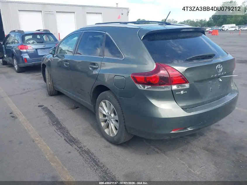 2013 Toyota Venza Le VIN: 4T3ZA3BB4DU079212 Lot: 45521137