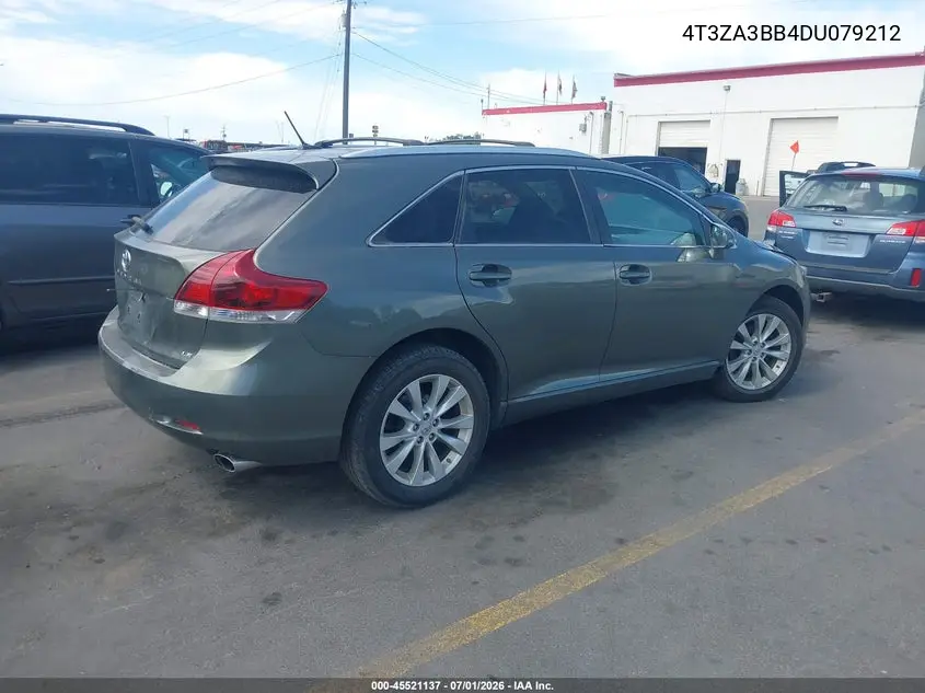 2013 Toyota Venza Le VIN: 4T3ZA3BB4DU079212 Lot: 45521137