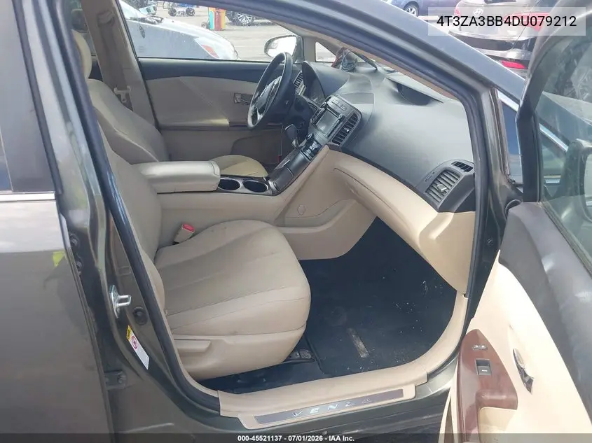 2013 Toyota Venza Le VIN: 4T3ZA3BB4DU079212 Lot: 45521137