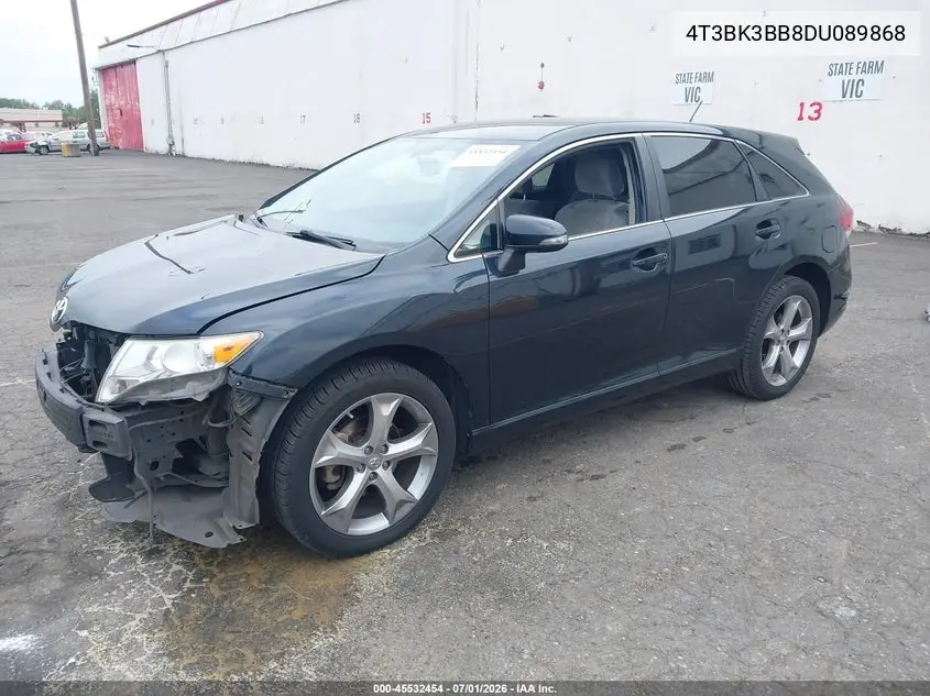 2013 Toyota Venza Le V6 VIN: 4T3BK3BB8DU089868 Lot: 45532454