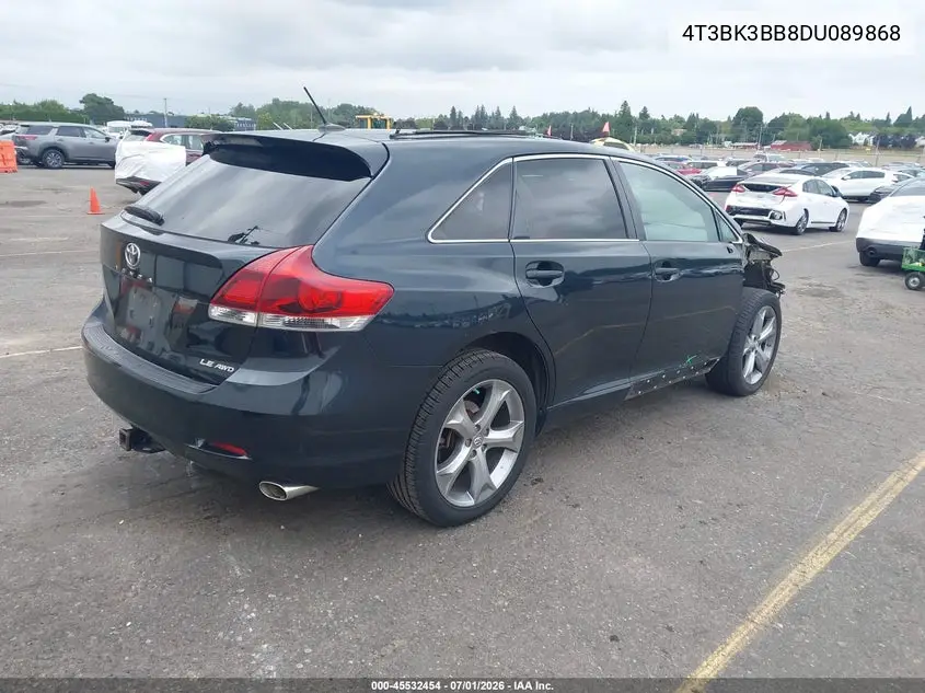 2013 Toyota Venza Le V6 VIN: 4T3BK3BB8DU089868 Lot: 45532454