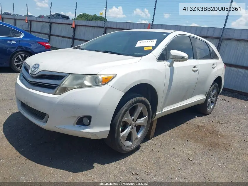2013 Toyota Venza Le V6 VIN: 4T3ZK3BB2DU059361 Lot: 45563235