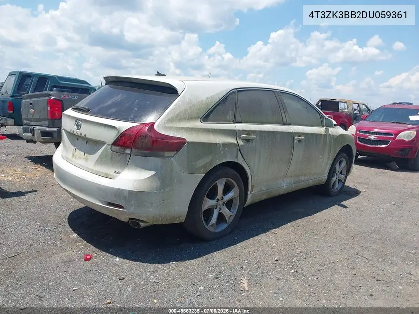 2013 Toyota Venza Le V6 VIN: 4T3ZK3BB2DU059361 Lot: 45563235