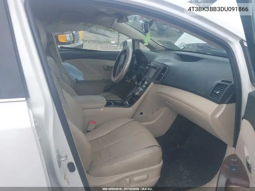 2013 Toyota Venza Xle V6 VIN: 4T3BK3BB3DU091866 Lot: 45583919