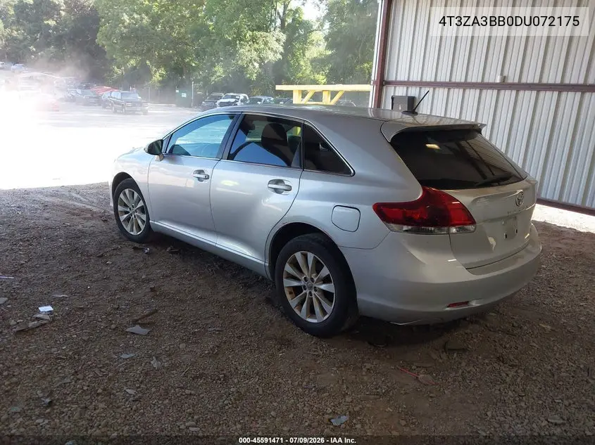 2013 Toyota Venza Le VIN: 4T3ZA3BB0DU072175 Lot: 45591471
