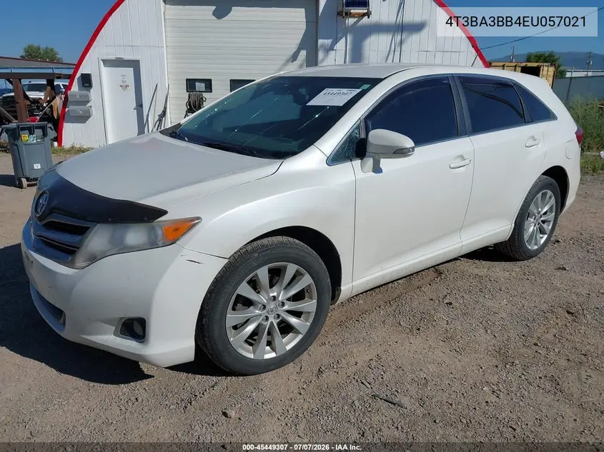 2014 Toyota Venza Le VIN: 4T3BA3BB4EU057021 Lot: 45449307