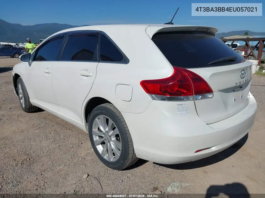 2014 Toyota Venza Le VIN: 4T3BA3BB4EU057021 Lot: 45449307