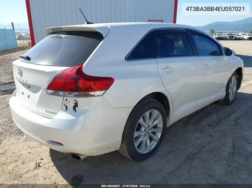 2014 Toyota Venza Le VIN: 4T3BA3BB4EU057021 Lot: 45449307