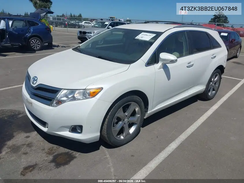 2014 Toyota Venza Xle V6 VIN: 4T3ZK3BB2EU067848 Lot: 45486297