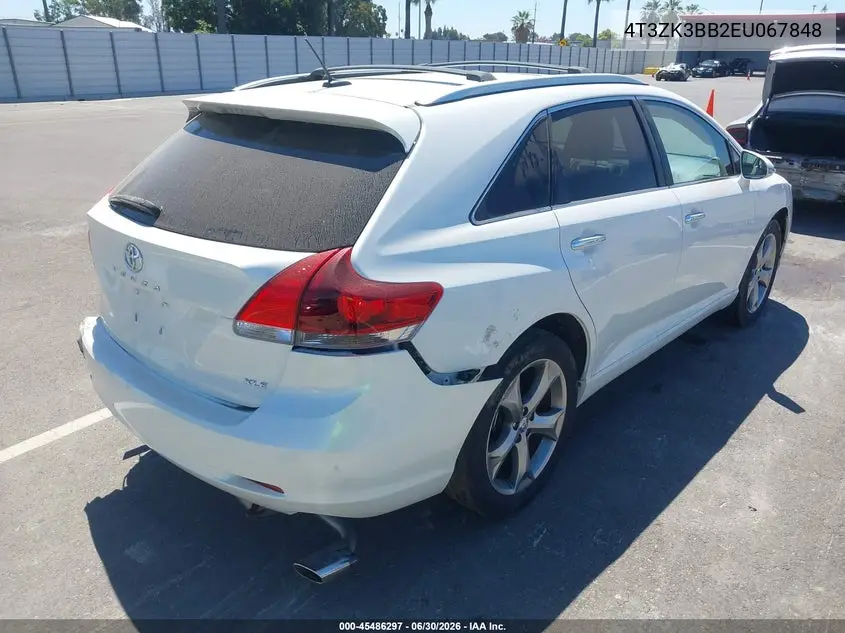 2014 Toyota Venza Xle V6 VIN: 4T3ZK3BB2EU067848 Lot: 45486297