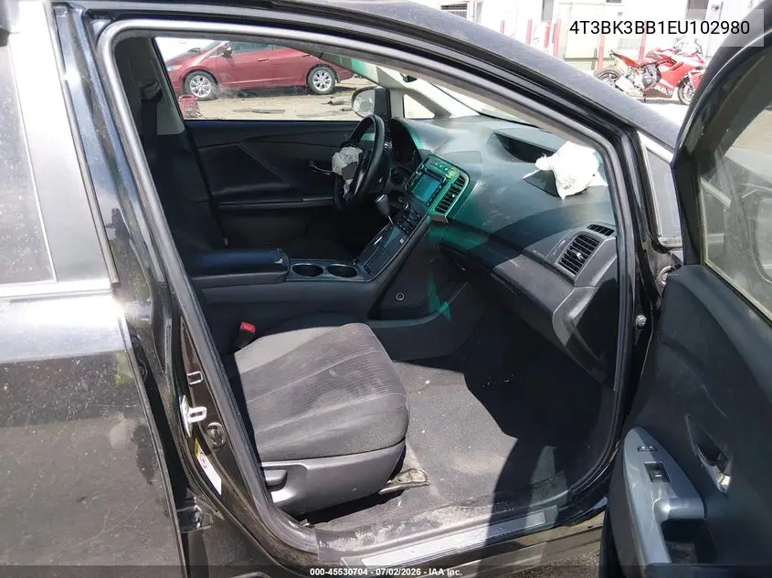 2014 Toyota Venza Le V6 VIN: 4T3BK3BB1EU102980 Lot: 45530704