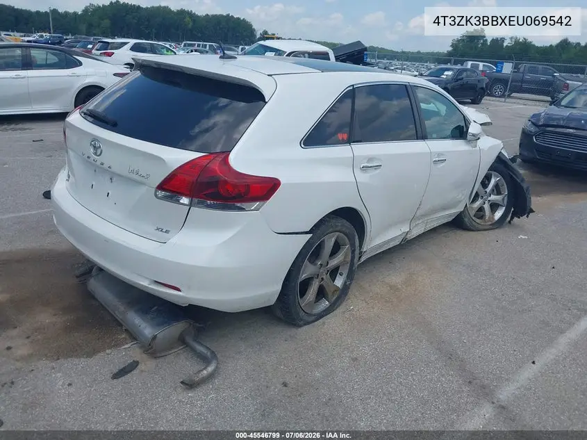 2014 Toyota Venza Xle V6 VIN: 4T3ZK3BBXEU069542 Lot: 45546799