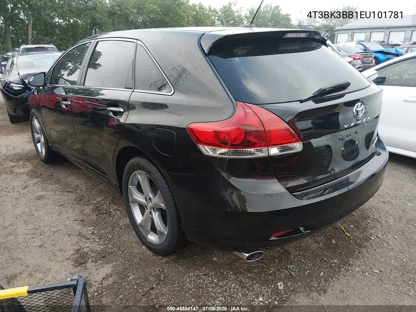2014 Toyota Venza Xle V6 VIN: 4T3BK3BB1EU101781 Lot: 45554147