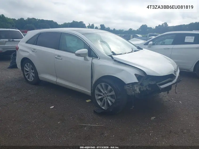 2014 Toyota Venza Xle VIN: 4T3ZA3BB6EU081819 Lot: 45591545