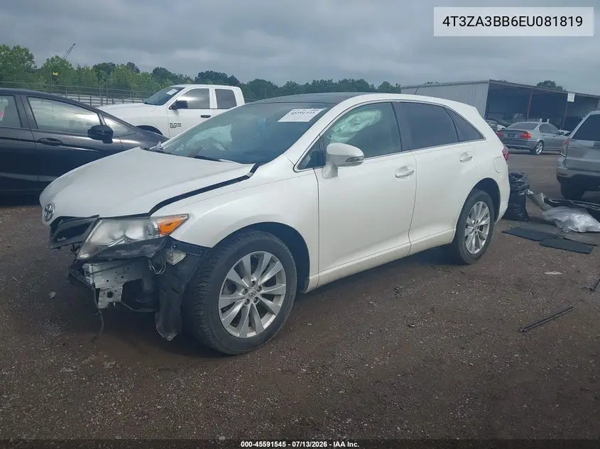 2014 Toyota Venza Xle VIN: 4T3ZA3BB6EU081819 Lot: 45591545