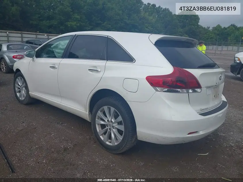 2014 Toyota Venza Xle VIN: 4T3ZA3BB6EU081819 Lot: 45591545