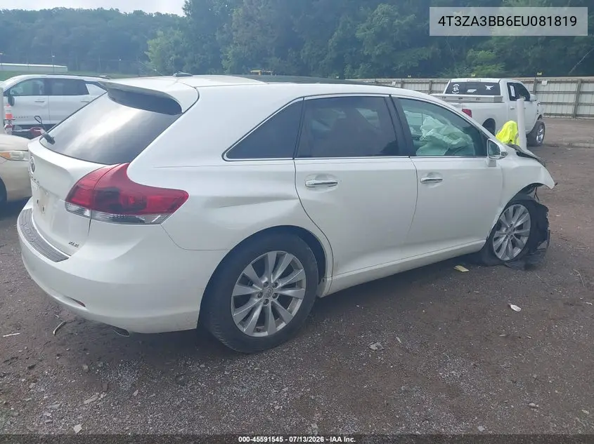 2014 Toyota Venza Xle VIN: 4T3ZA3BB6EU081819 Lot: 45591545