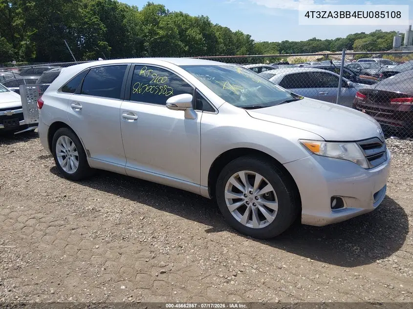 2014 Toyota Venza Le VIN: 4T3ZA3BB4EU085108 Lot: 45662857