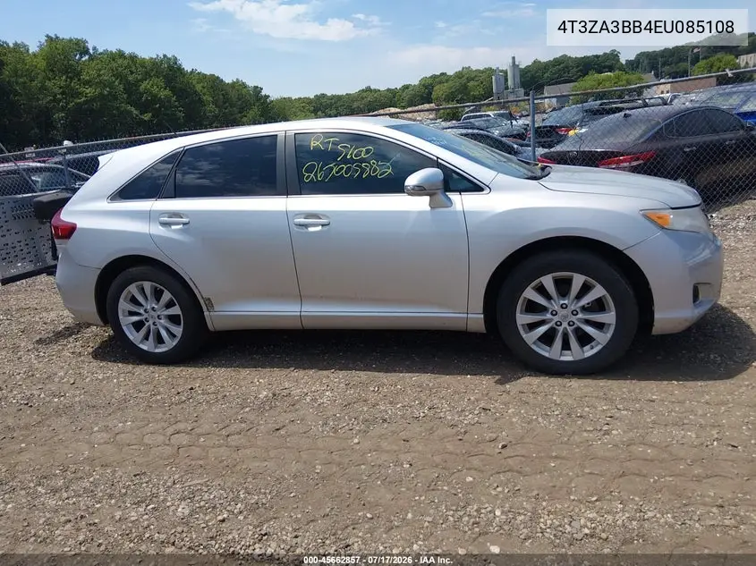 2014 Toyota Venza Le VIN: 4T3ZA3BB4EU085108 Lot: 45662857