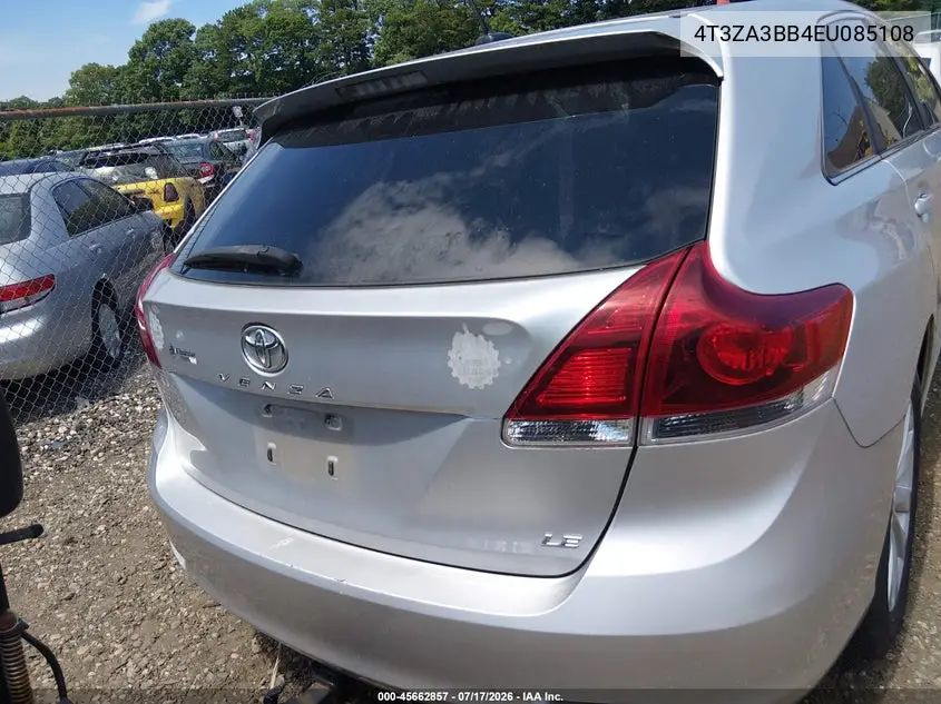 2014 Toyota Venza Le VIN: 4T3ZA3BB4EU085108 Lot: 45662857