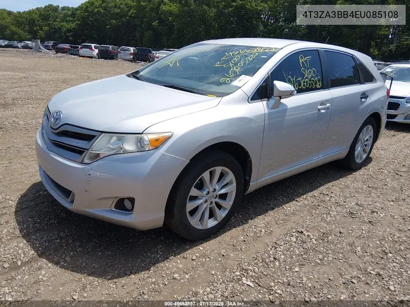 2014 Toyota Venza Le VIN: 4T3ZA3BB4EU085108 Lot: 45662857