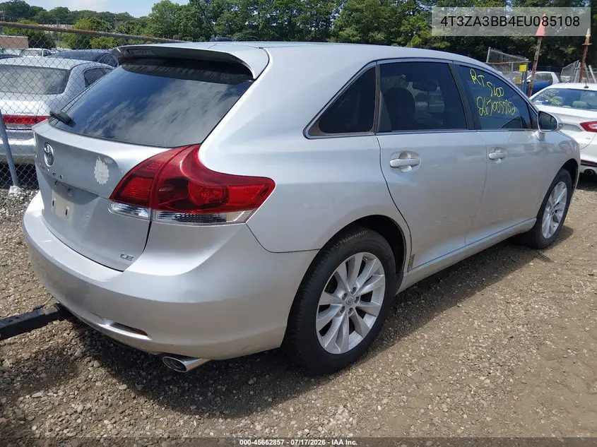 2014 Toyota Venza Le VIN: 4T3ZA3BB4EU085108 Lot: 45662857