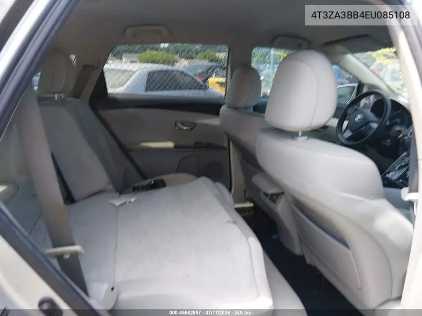 2014 Toyota Venza Le VIN: 4T3ZA3BB4EU085108 Lot: 45662857
