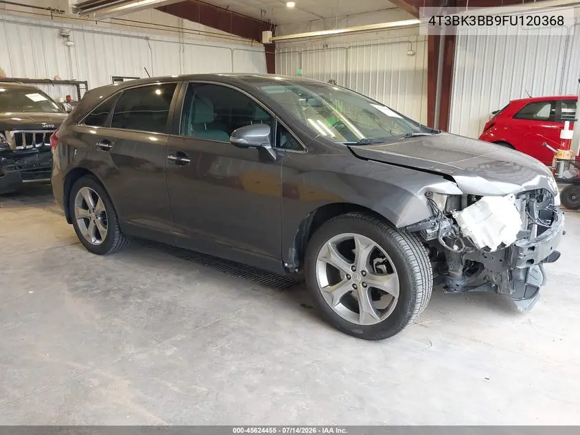 2015 Toyota Venza Limited V6 VIN: 4T3BK3BB9FU120368 Lot: 45624455