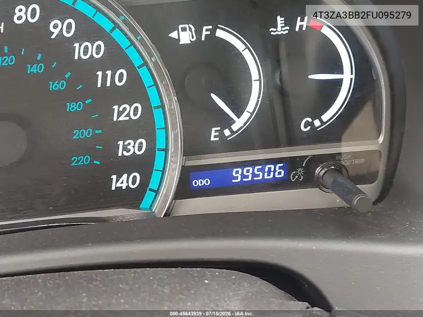 2015 Toyota Venza Xle VIN: 4T3ZA3BB2FU095279 Lot: 45643939