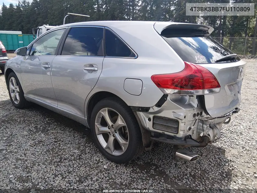2015 Toyota Venza Limited V6 VIN: 4T3BK3BB7FU110809 Lot: 45671072
