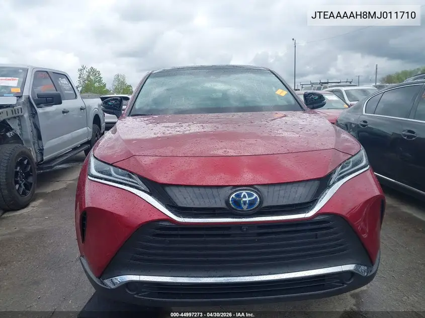 2021 Toyota Venza Limited VIN: JTEAAAAH8MJ011710 Lot: 44997273