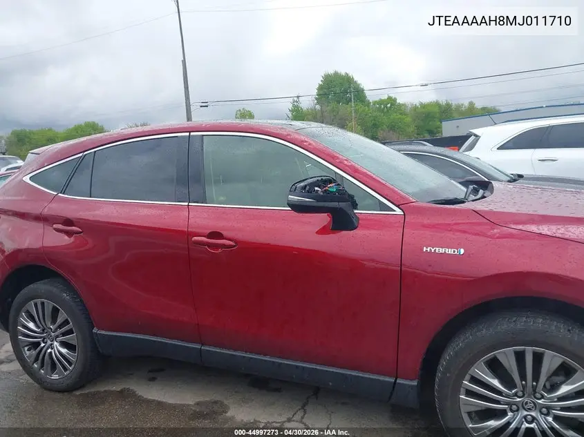 2021 Toyota Venza Limited VIN: JTEAAAAH8MJ011710 Lot: 44997273