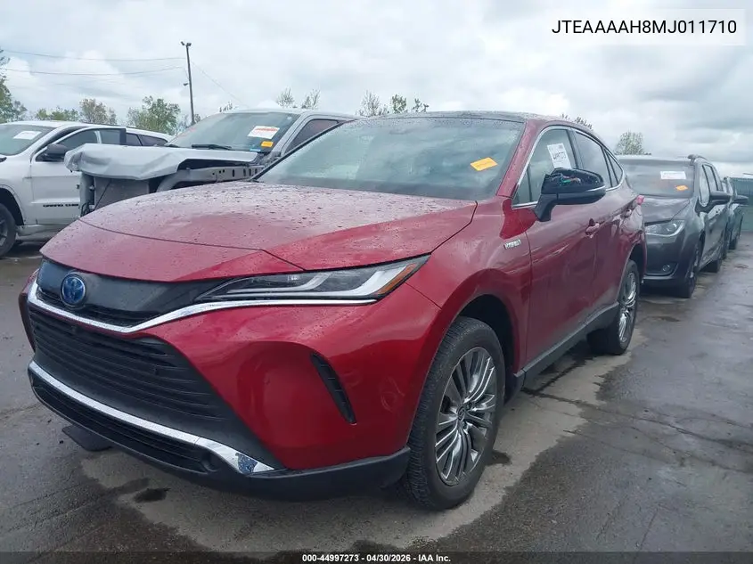 2021 Toyota Venza Limited VIN: JTEAAAAH8MJ011710 Lot: 44997273