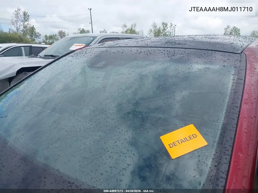 2021 Toyota Venza Limited VIN: JTEAAAAH8MJ011710 Lot: 44997273