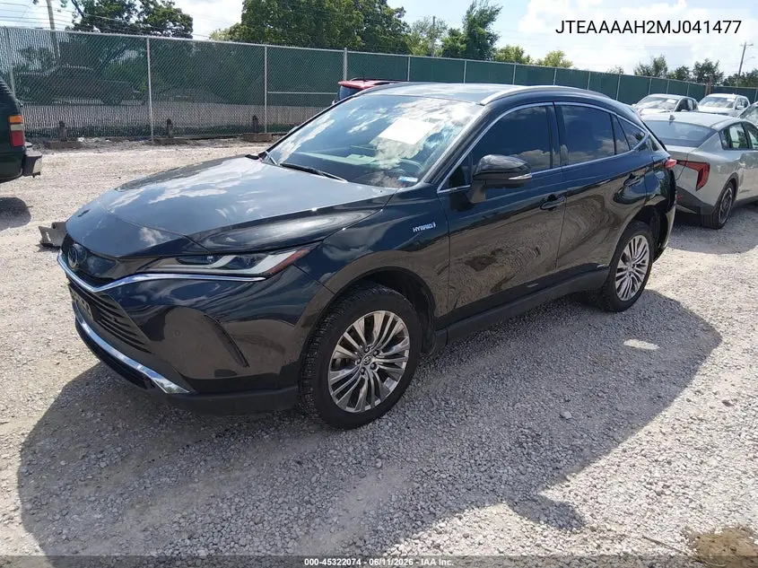2021 Toyota Venza Limited VIN: JTEAAAAH2MJ041477 Lot: 45322074