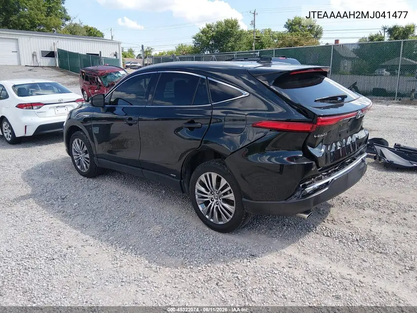 2021 Toyota Venza Limited VIN: JTEAAAAH2MJ041477 Lot: 45322074