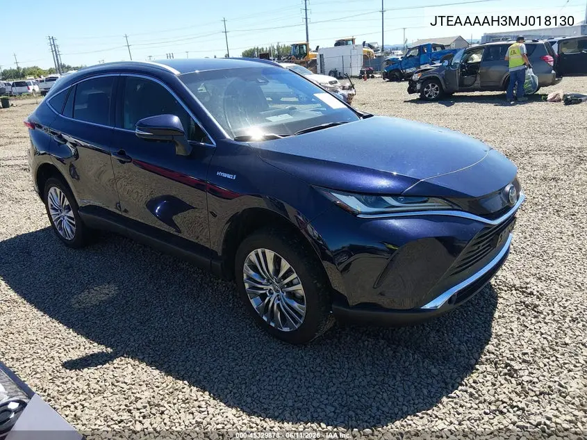 2021 Toyota Venza Limited VIN: JTEAAAAH3MJ018130 Lot: 45329878