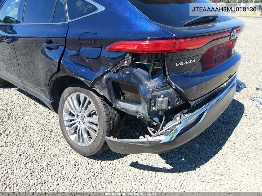 2021 Toyota Venza Limited VIN: JTEAAAAH3MJ018130 Lot: 45329878