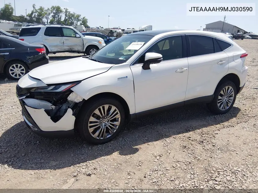 2021 Toyota Venza Limited VIN: JTEAAAAH9MJ030590 Lot: 45458038
