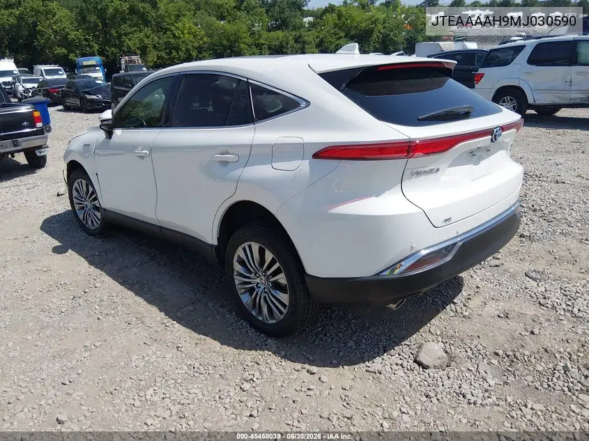 2021 Toyota Venza Limited VIN: JTEAAAAH9MJ030590 Lot: 45458038