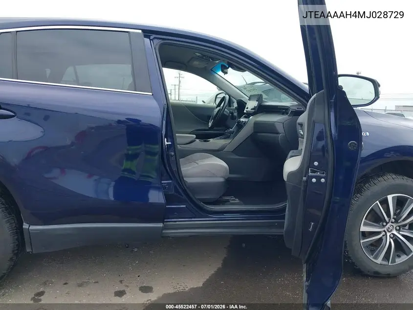 2021 Toyota Venza Le VIN: JTEAAAAH4MJ028729 Lot: 45522457