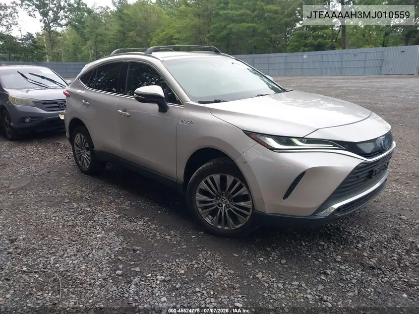 2021 Toyota Venza Xle VIN: JTEAAAAH3MJ010559 Lot: 45524775