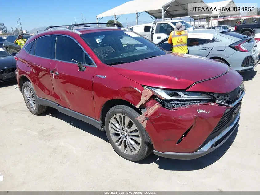 2021 Toyota Venza Xle VIN: JTEAAAAH6MJ034855 Lot: 45547054